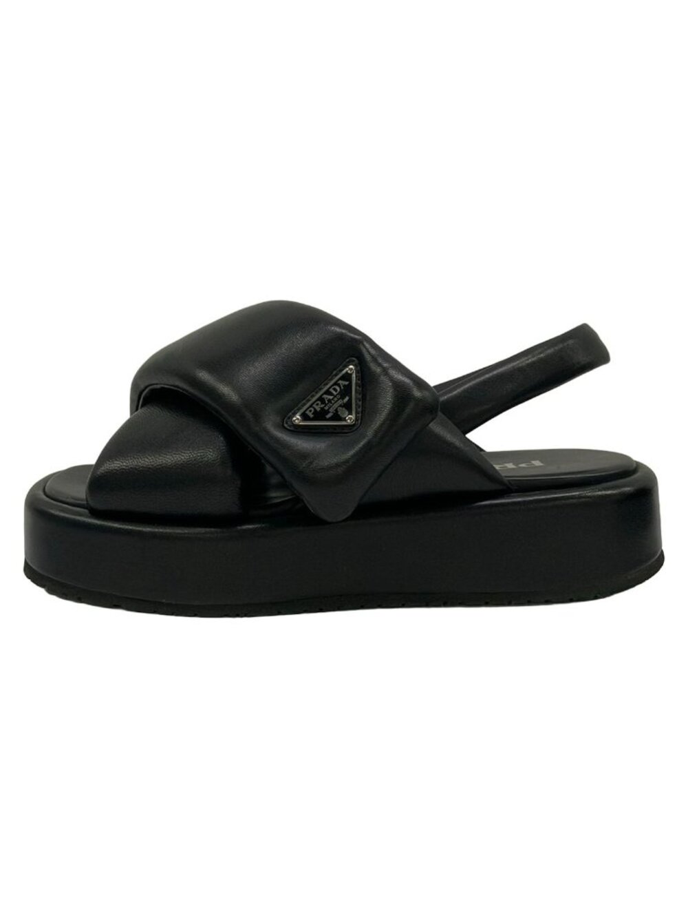 Prada Sandals Black Crosssandals Leather